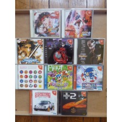 LOT de 10 jeux DC JAP