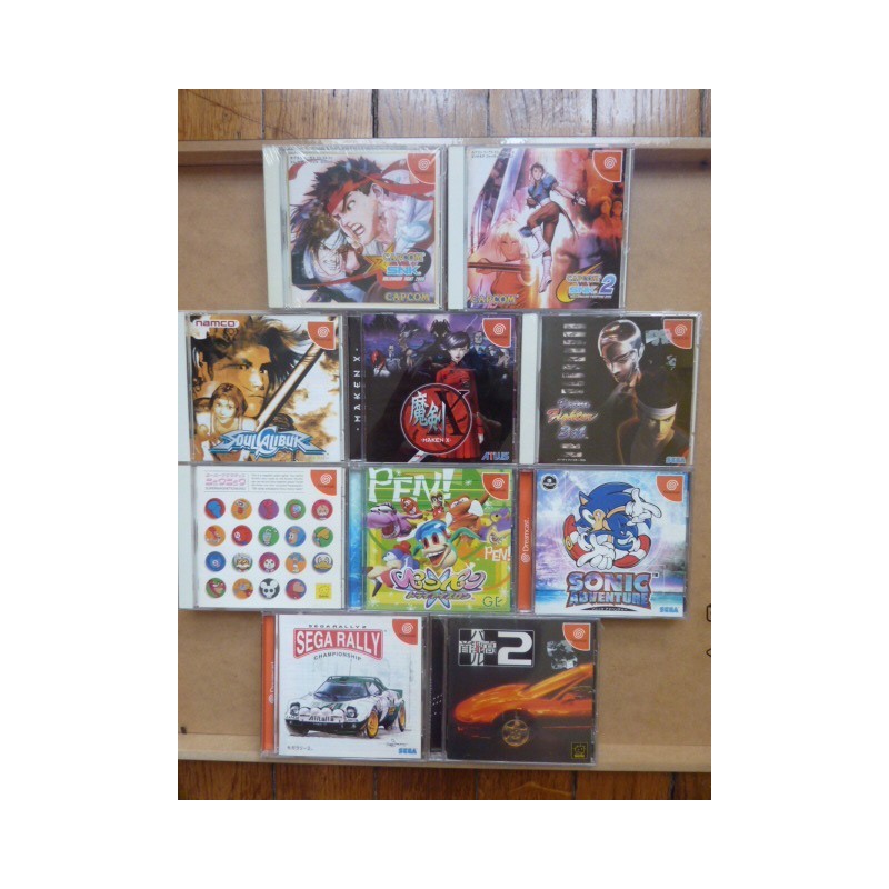 LOT de 10 jeux DC JAP
