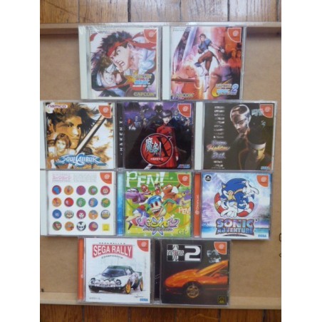 LOT de 10 jeux DC JAP