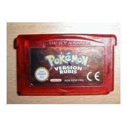POKEMON VERSION RUBIS ( pile à changer,cart.seule)