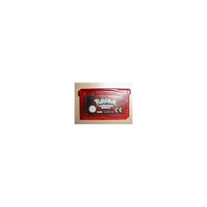 POKEMON VERSION RUBIS ( pile à changer,cart.seule)