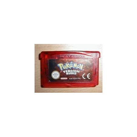 POKEMON VERSION RUBIS ( pile à changer,cart.seule)