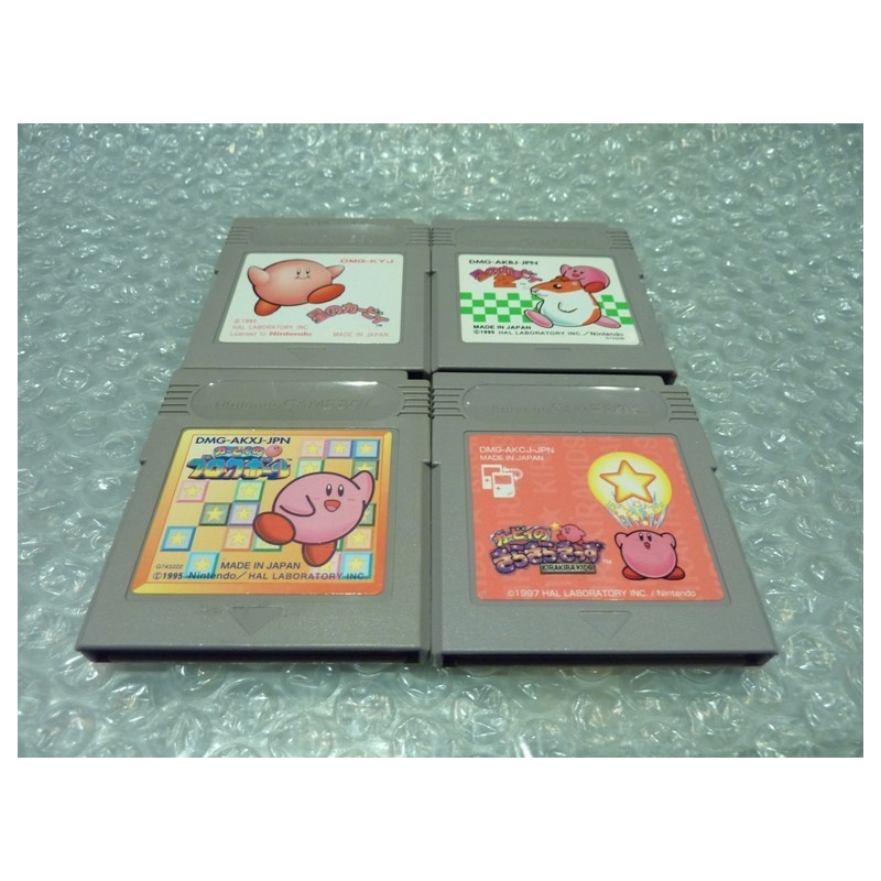 LOT DE 4 JEUX KIRBY GAMEBOY
