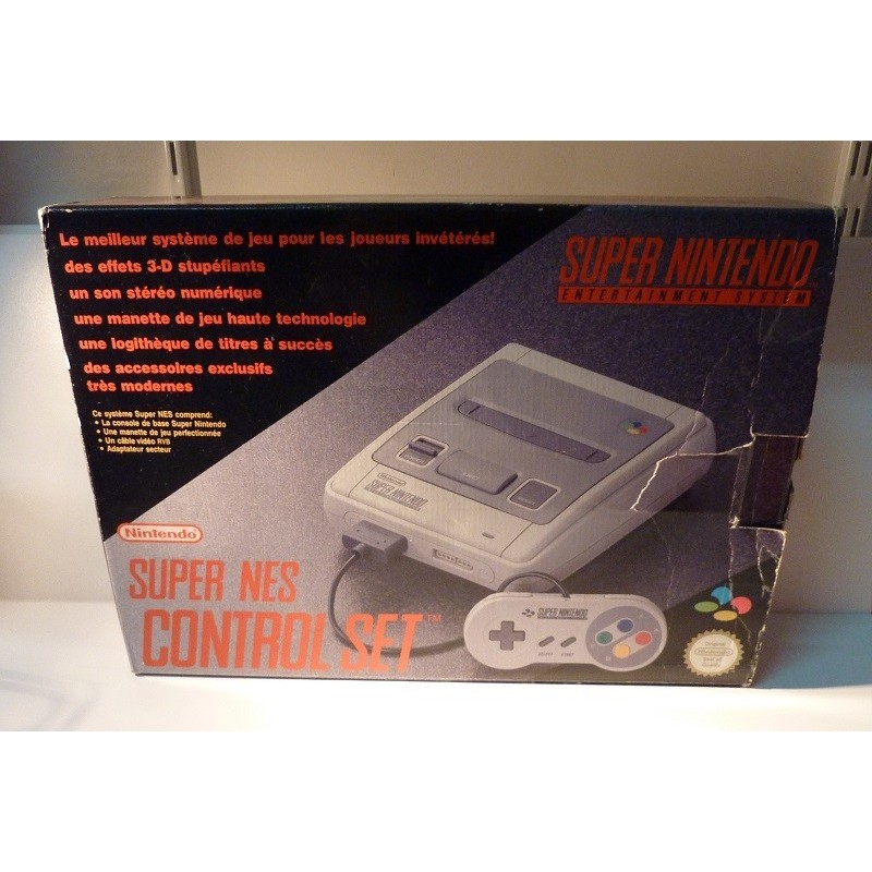 SUPER NINTENDO CONTROL SET (+ 1 jeu)