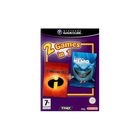 2 Games in 1 : Les Indestructibles & Le Monde De Nemo (sans notice)