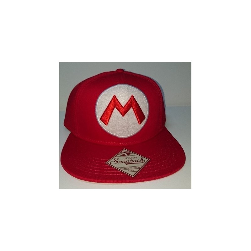 CASQUETTE Super Mario Bros - Mario Red With M Logo PIXEL