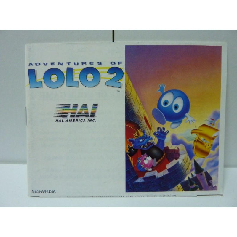 NOTICE ADVENTURES OF LOLO 2 us