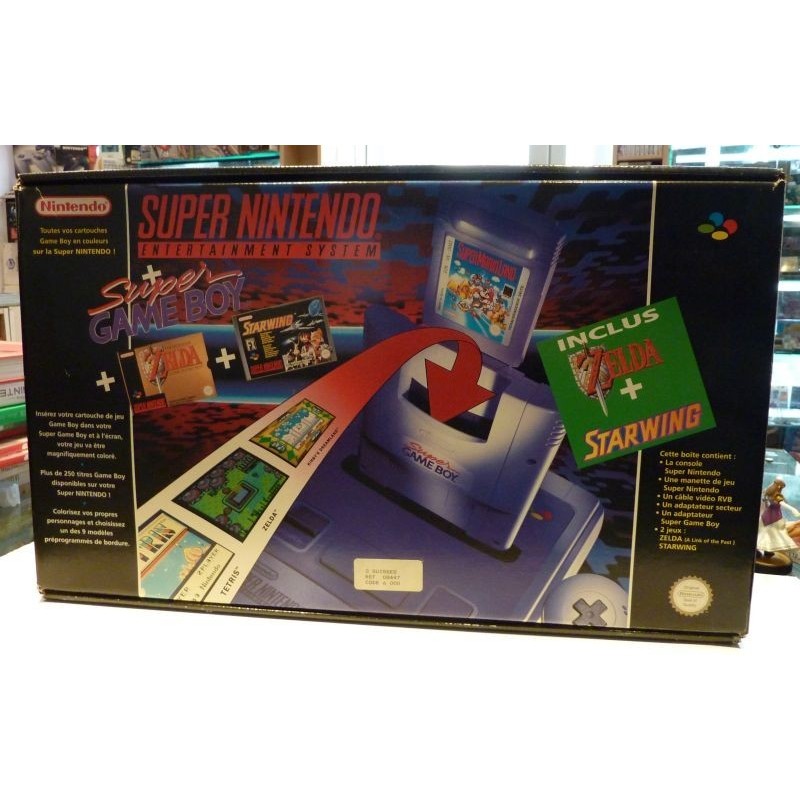 SUPER NINTENDO PACK ZELDA 3 / STARWING / SUPER GAMBEBOY(excellent état)