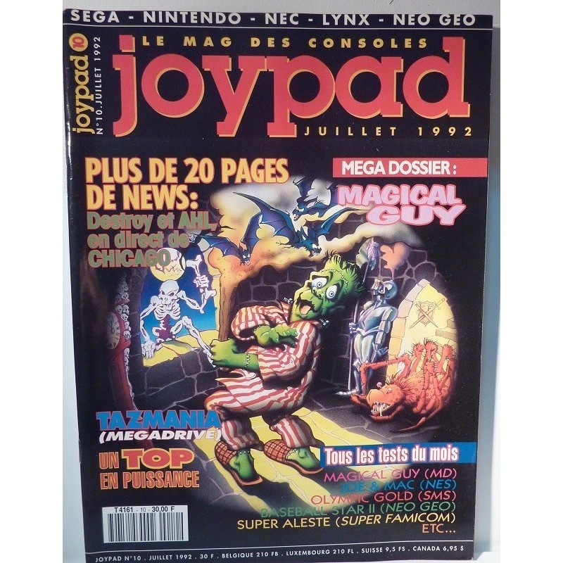 JOYPAD N°10 Juillet 1992 (très bon état)