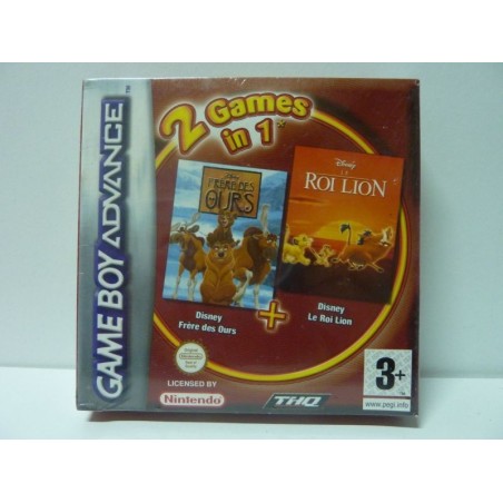 2 Games in 1 : Frères des Ours / Le Roi Lion NEUF