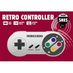 PAD SUPER NINTENDO FREAKS AND GEEKS (Neuf)