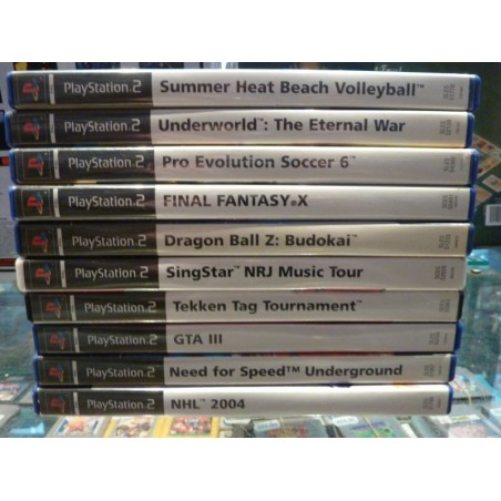 LOT 1 DE 10 JEUX PLAYSTATION 2