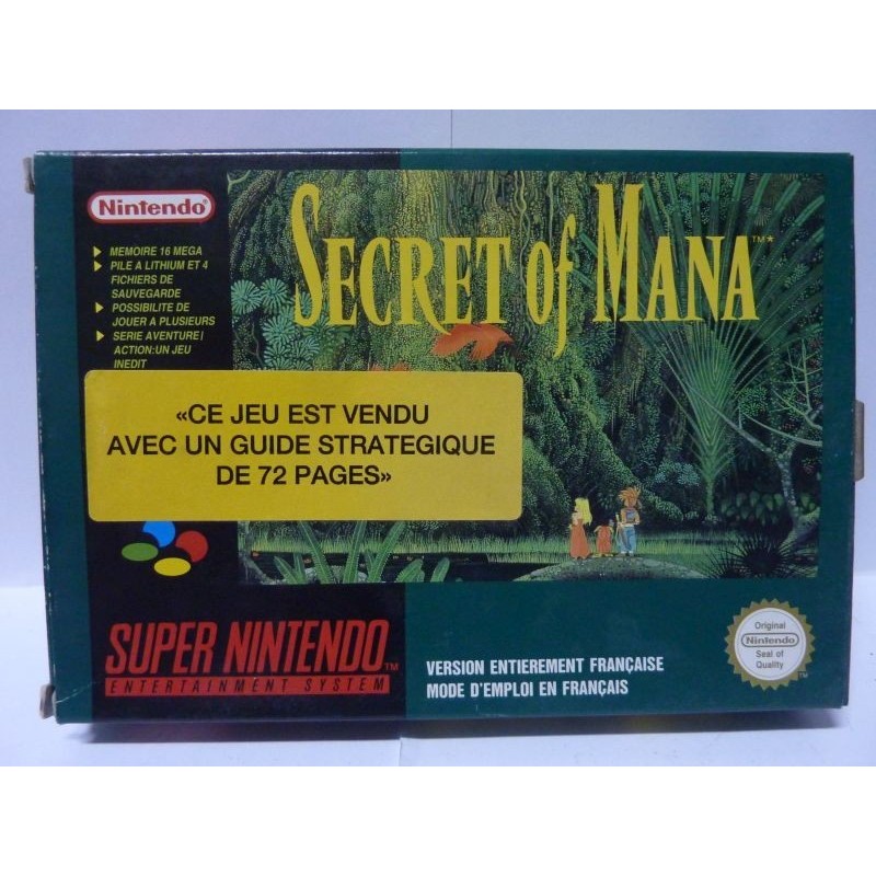 SECRET OF MANA en boite Fah (Stickers)