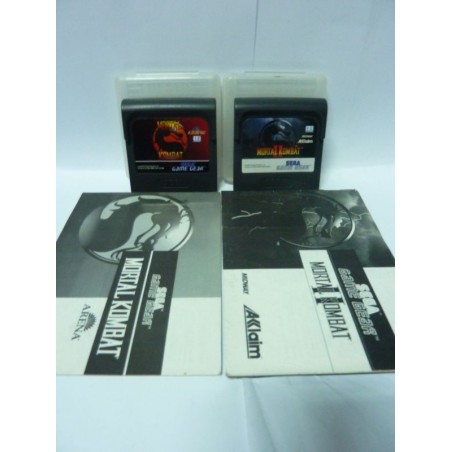 LOT MORTAL KOMBAT 1 et 2 GAMEGEAR avec notice