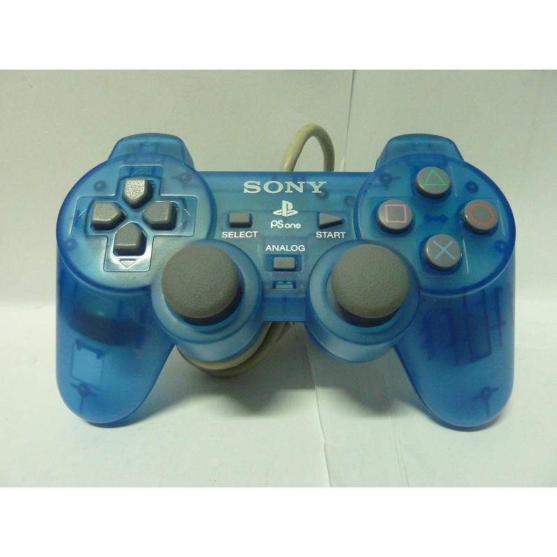 PAD Playstation Clear Blue Dual Shock (très bon état)