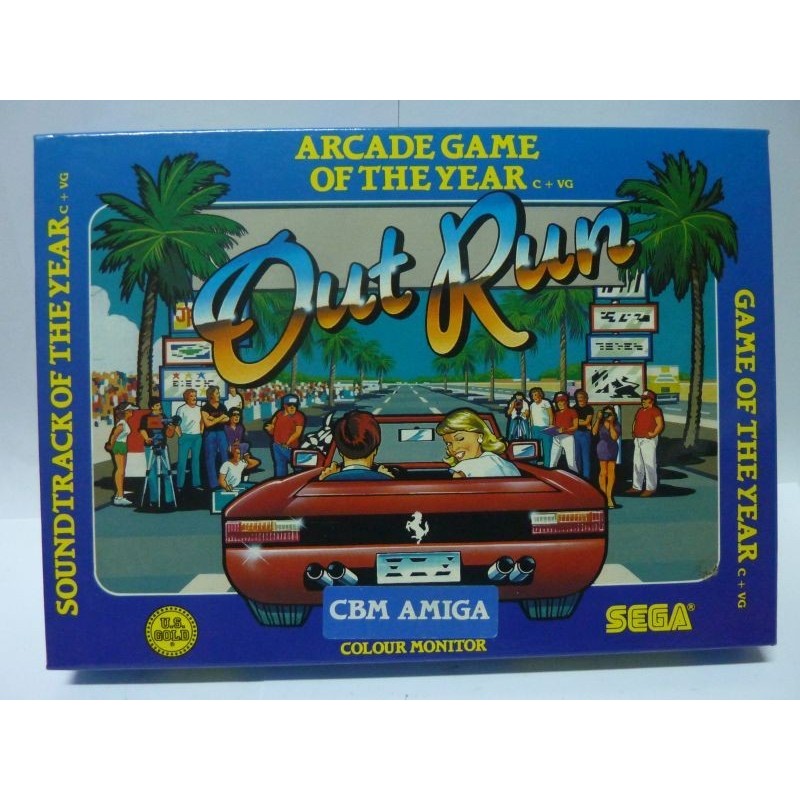 OUT RUN avec Cassette Audio amiga