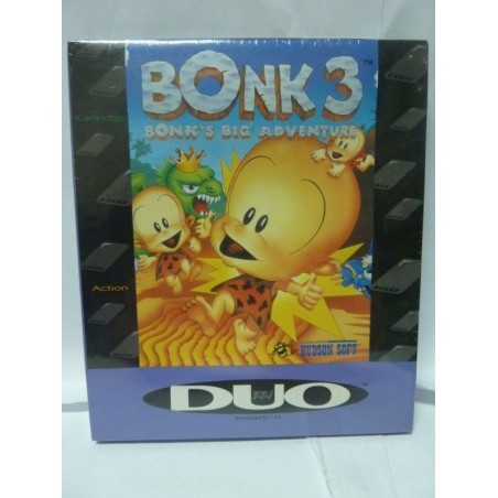 BONK 3 PC KID 3 Brand New Sealed Duo Pc Engine Hu Card Usa