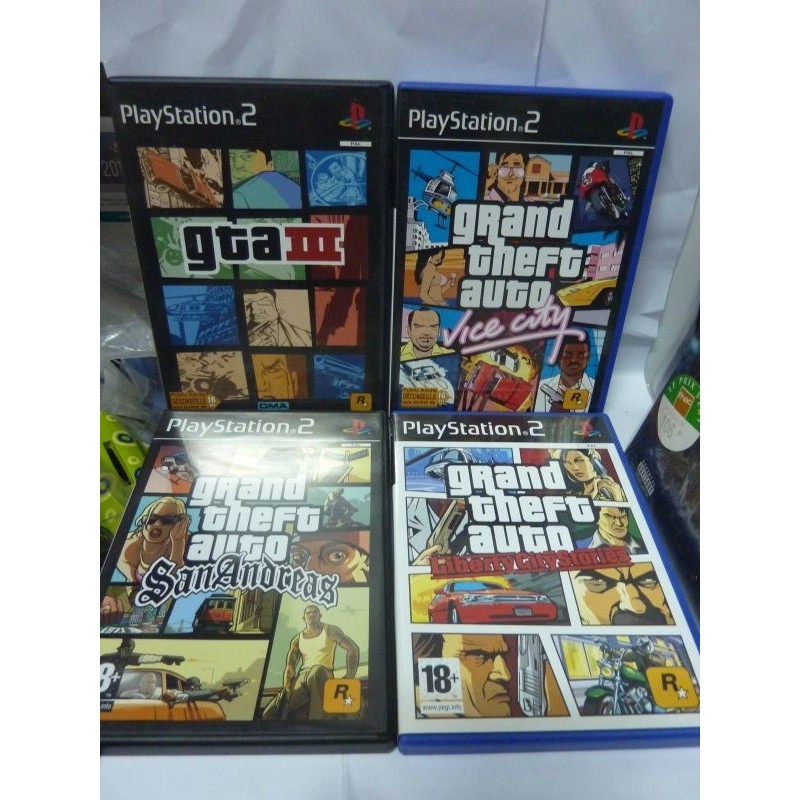 Lot 4 GTA : GTA 3, Vice City, San Andreas et Liverty city stories