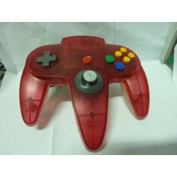 pad-n64-clear-red-tres-bon-etat