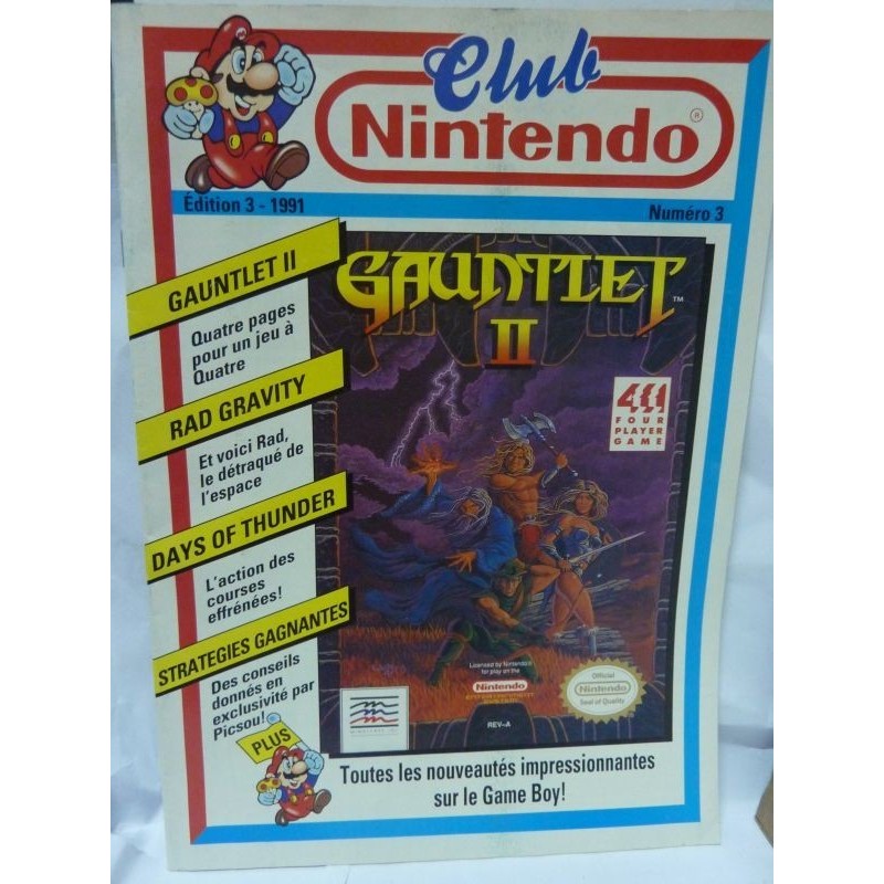 CLUB NINTENDO N°3 Edition 3 1991
