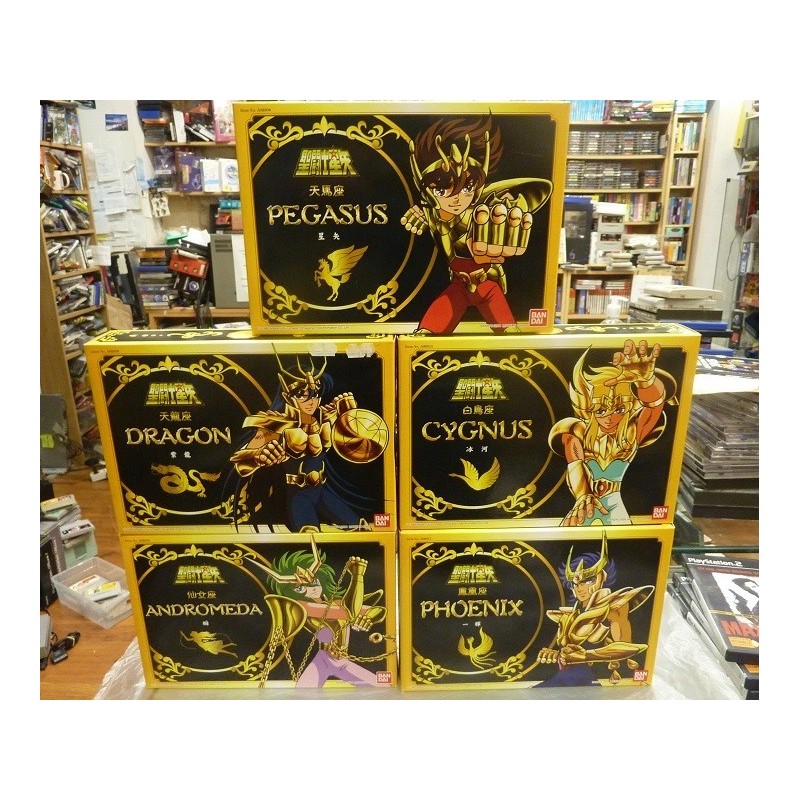 lot-5-figurine-saint-seiya-bandai-hk-chevaliers-de-bronze-pegasus-dragon-phenix