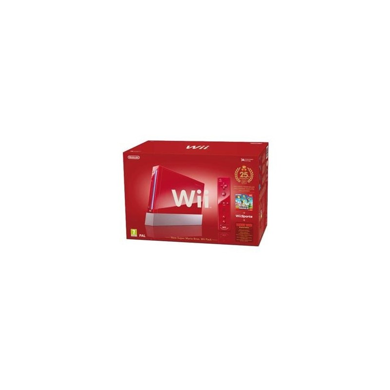 Console WII rouge NEW SUPER MARIO WII PACK