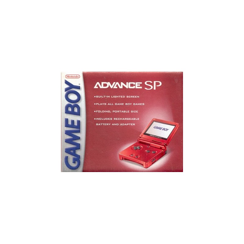 GAME BOY ADVANCE SP US ROUGE FLAMME