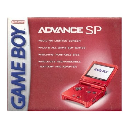 GAME BOY ADVANCE SP US ROUGE FLAMME
