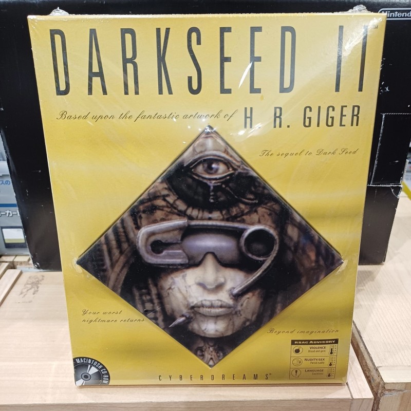 DARKSEED II Darkseed 2 Mac Macintosh CD-ROM New & Sealed, H.R. Giger Big Box