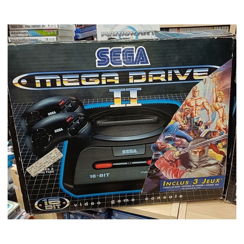 MEGADRIVE 2 en boite + Cartouche 3 jeux