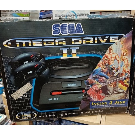 MEGADRIVE 2 en boite + Cartouche 3 jeux