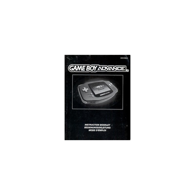 NOTICE DE GAMEBOY ADVANCE