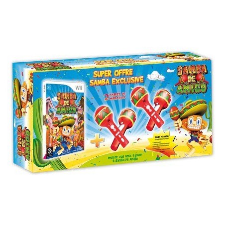 MARACAS SAMBA DE AMIGO PACK WII (Neuf)