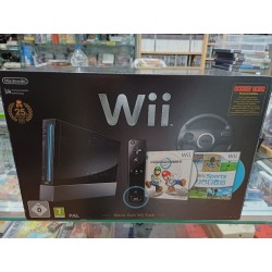 Console WII Noire Pack Mario Kart