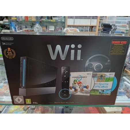 Console WII Noire Pack Mario Kart
